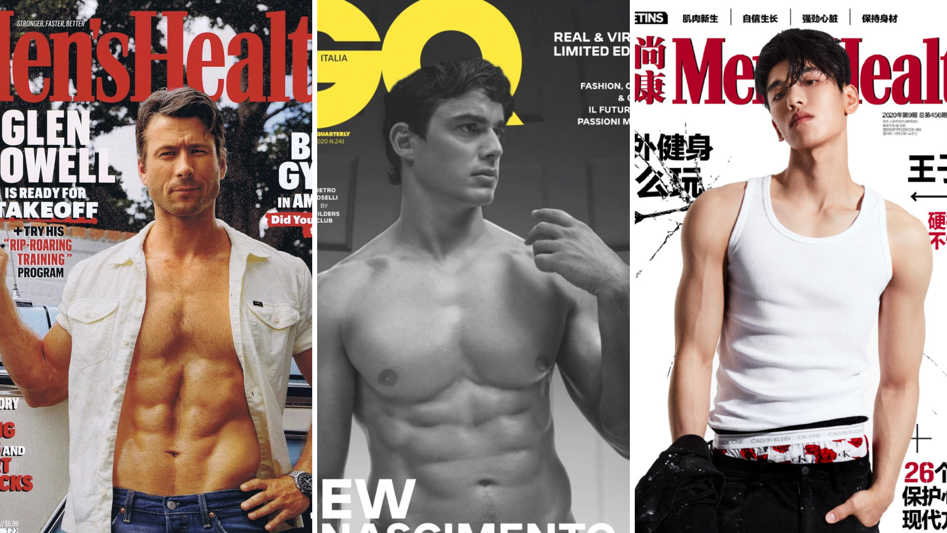 男性下着 雑誌表紙 比較 アメリカ ヨーロッパ アジア